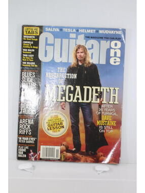 Guitar One Magazine Featuring Megadeth - Issue with Guitar Lesson
